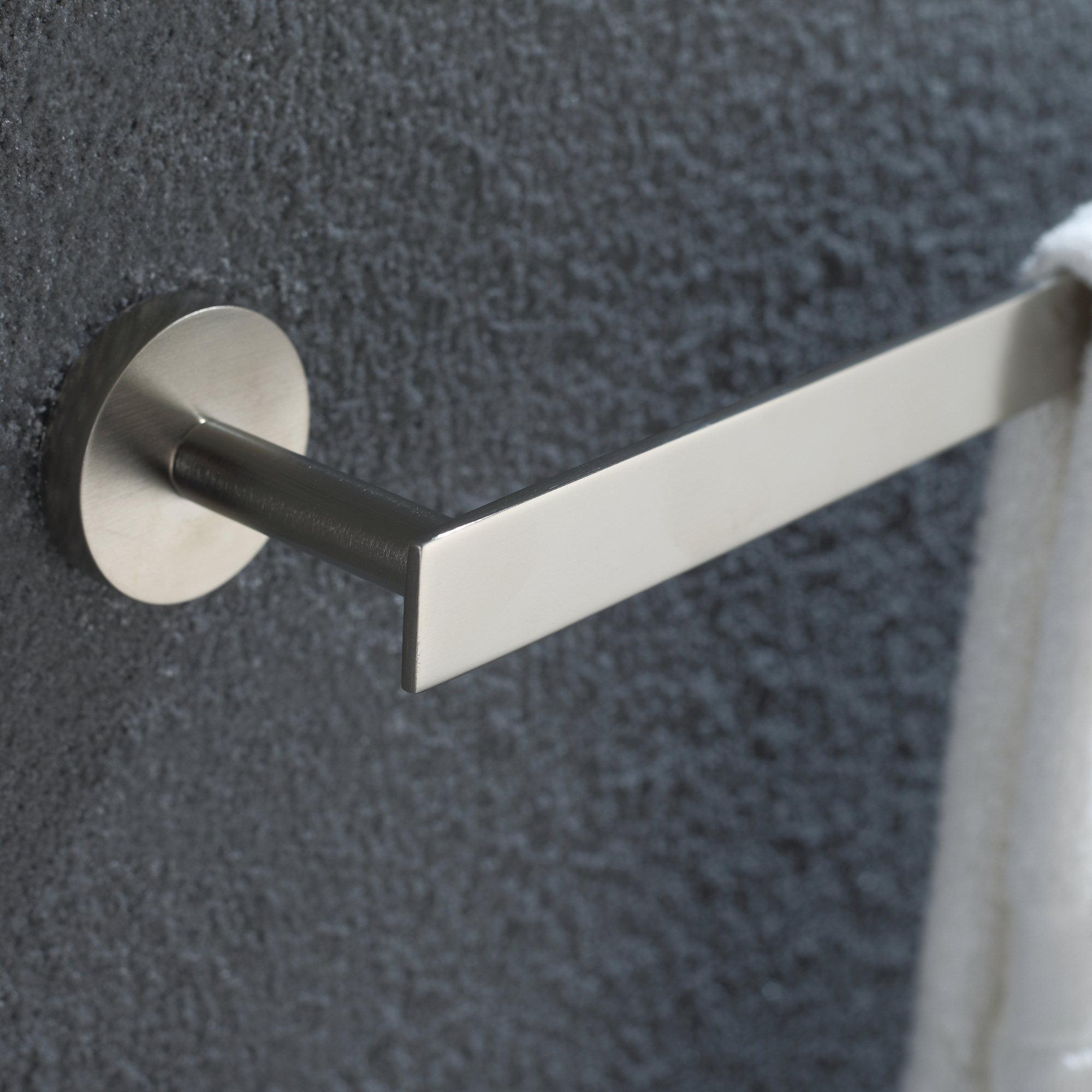 Kraus Imperium 24-Inch Brushed Nickel Towel Bar - Premium Bathroom Accessories for Modern Homes, Perfect for Showers, Baths, and Powder Rooms