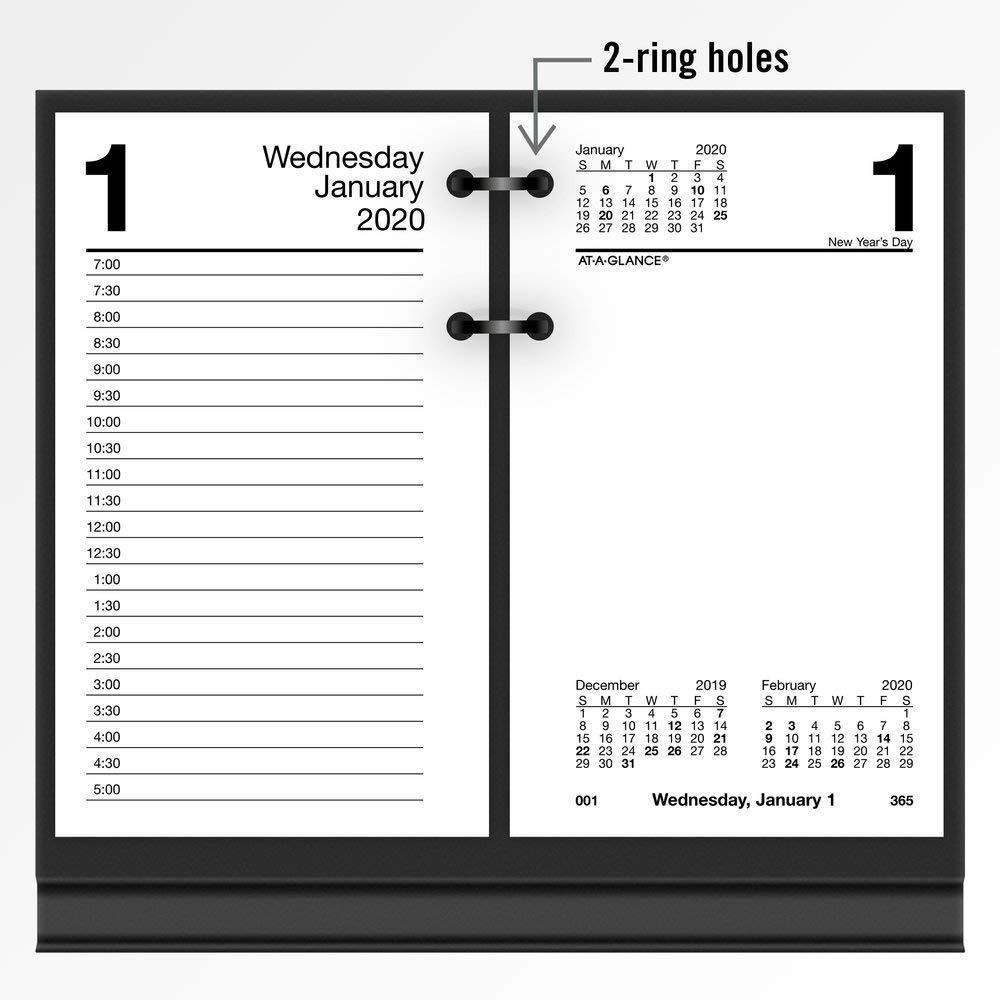 AT-A-GLANCE AAGE71750 2024 Desk Calendar Refill - Monthly Planner Pages for Office, Home & School Organization | Perfect for Professionals, Students & Home Use