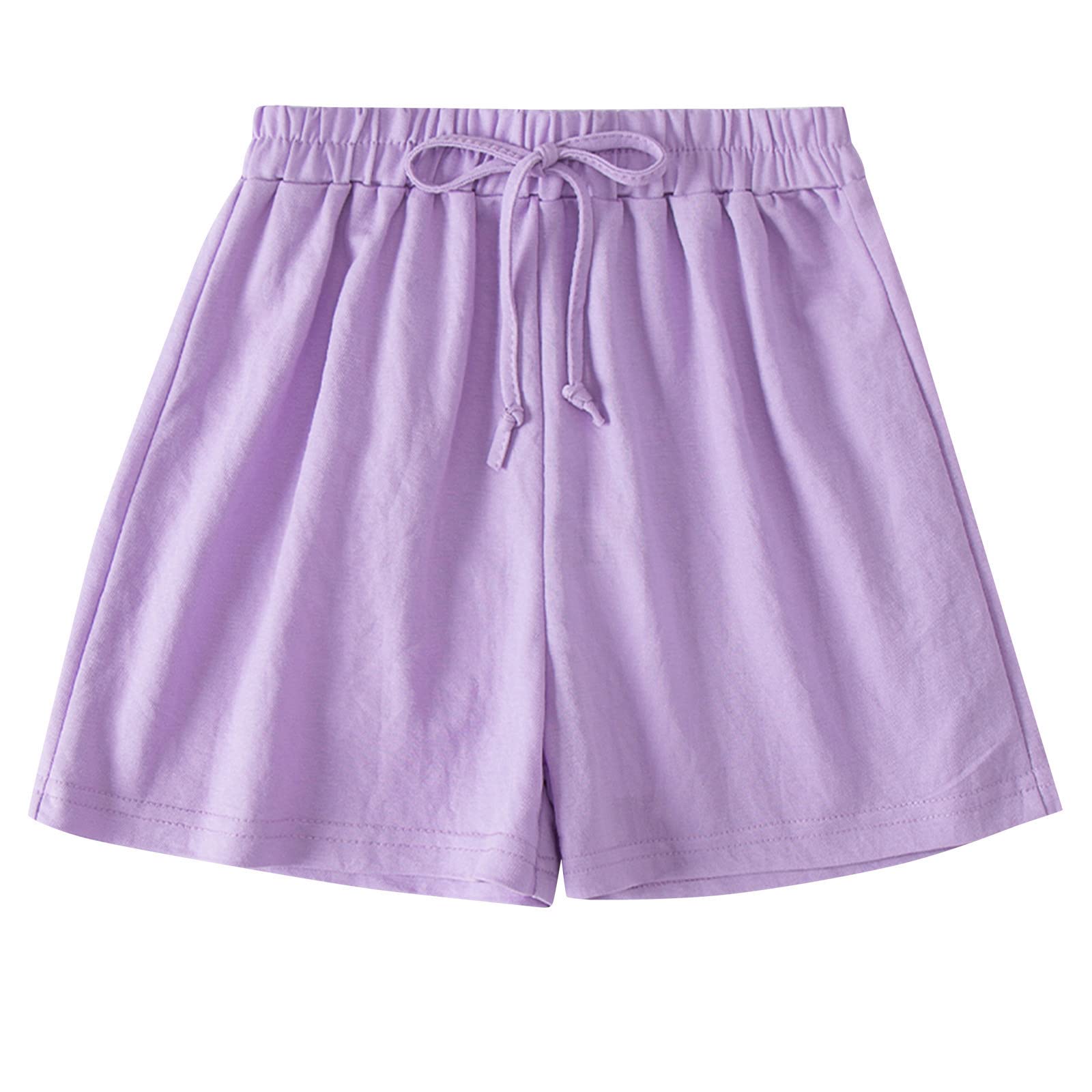 MPWEGNP Toddler Kids Girls Boys Elastic Waist Casual Shorts - Soft Cotton Bike Pants for 6 Year Old & 12 Months Baby - Perfect for Playtime, Daycare & Outdoor Activities