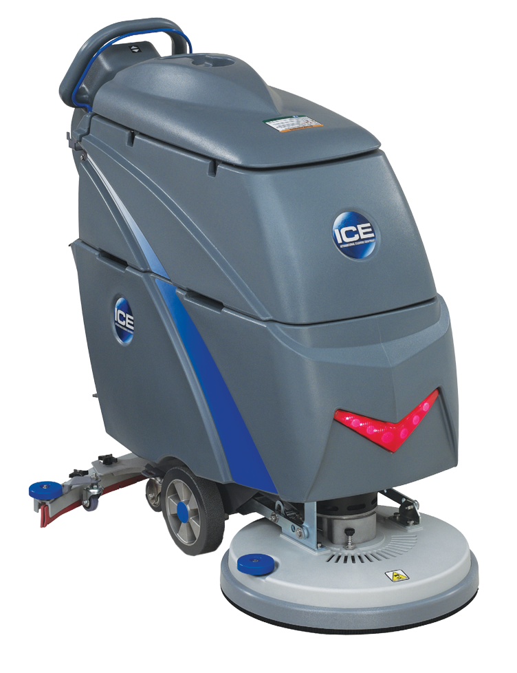 i20NB Walk Behind Auto Scrubber - Commercial Floor Cleaning Machine for Hardwood, Tile & Concrete - Perfect for Warehouses, Schools & Hospitals