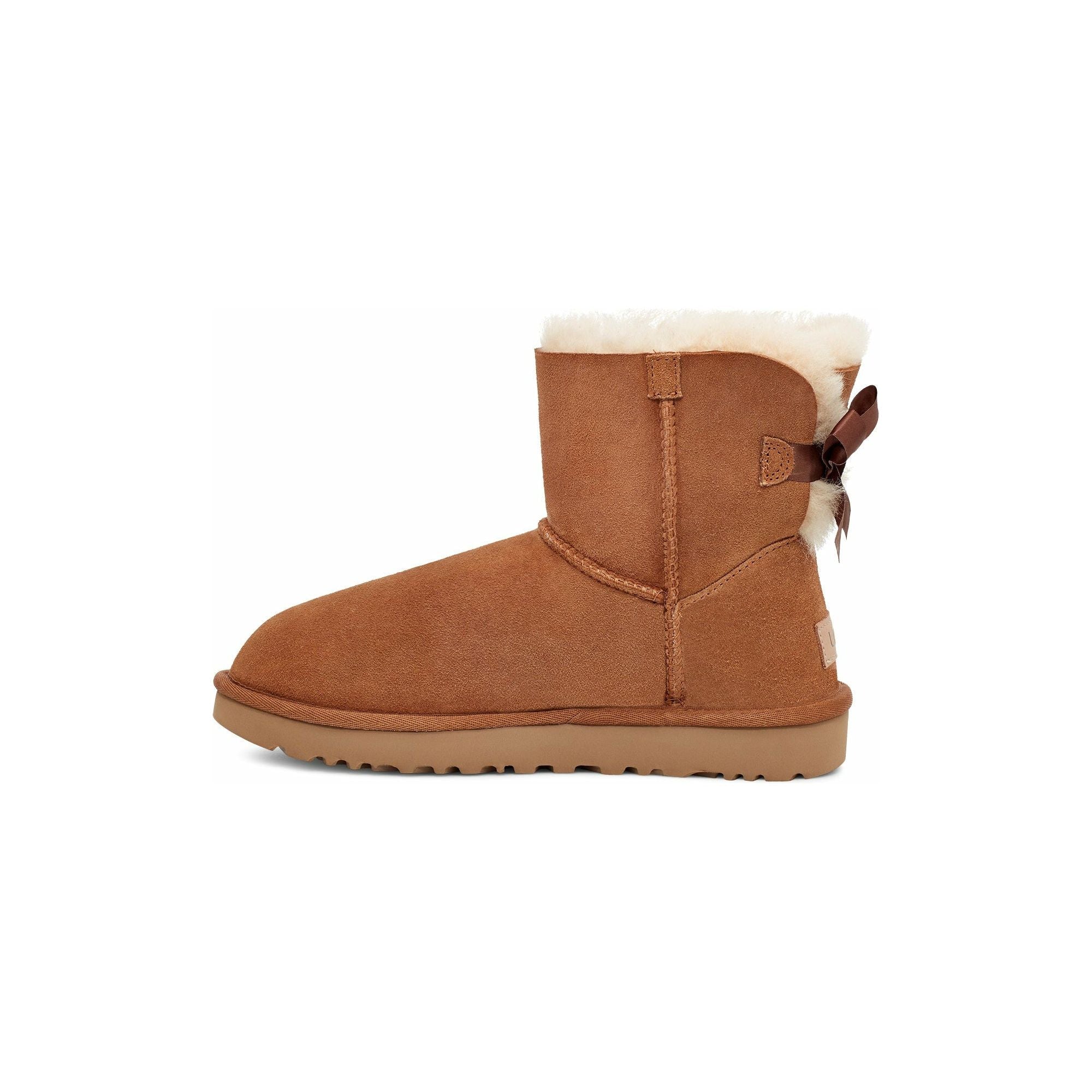 UGG Women's Mini Bailey Bow II Boots - Chestnut Suede Winter Boots for Women | Cozy & Stylish for Cold Weather & Outdoor Activities