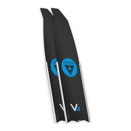 Alchemy V3 Blue Logo White Water Rails - Durable Kayak Accessories for Whitewater Rafting & Outdoor Adventures
