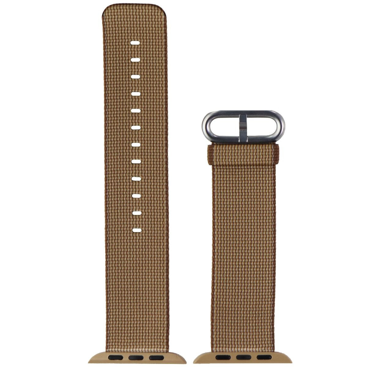 Apple Watch 42mm/44mm Woven Nylon Band - Toasted Coffee & Caramel | Lightweight & Breathable for Workouts, Running & Everyday Wear