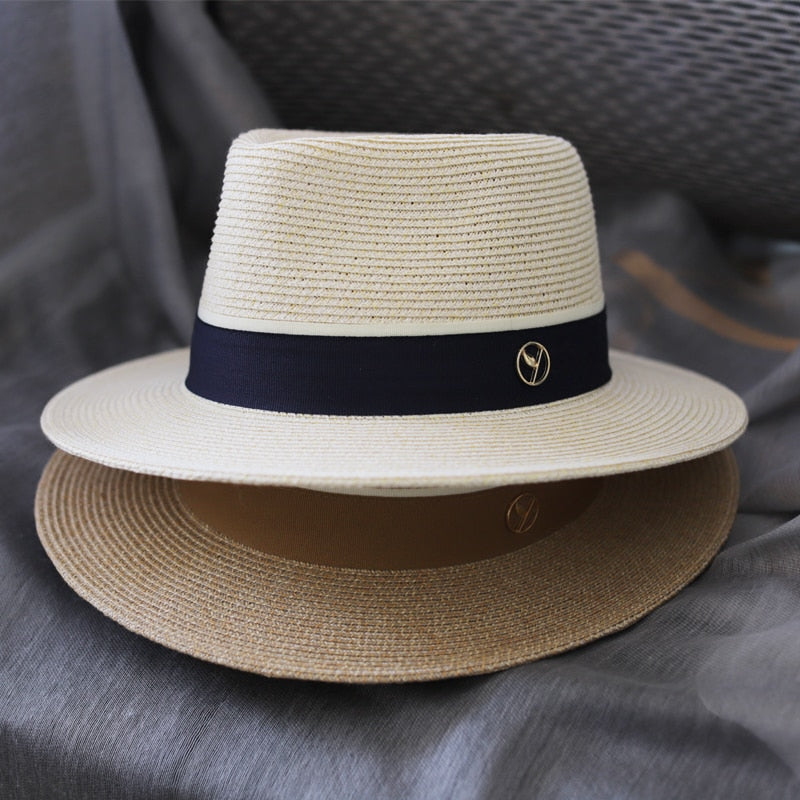 Stylish Natural Panama Straw Hat for Women & Men - Wide Brim Summer Beach Sun Hat with UV Protection - Perfect for Vacations, Outdoor Activities & Birthday Gifts