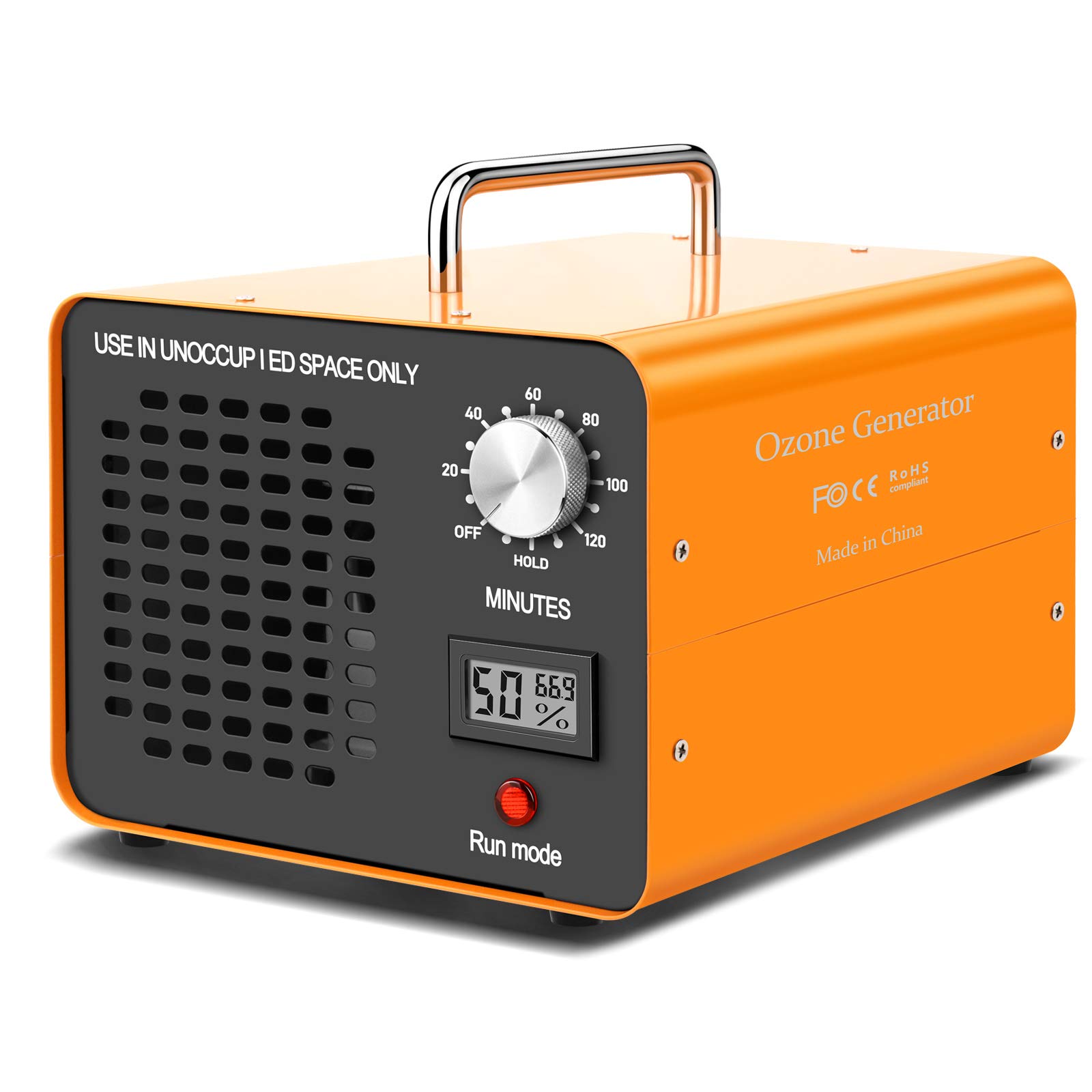 10,000mg/h Commercial Ozone Generator Air Purifier - Odor Eliminator for Home, Car, Smoke, Pets & Farm Use | Portable Ozonator for Room Sterilization & Deodorizing | Ideal for Basements, Hotels, Gyms and Post-Renovation Cleaning