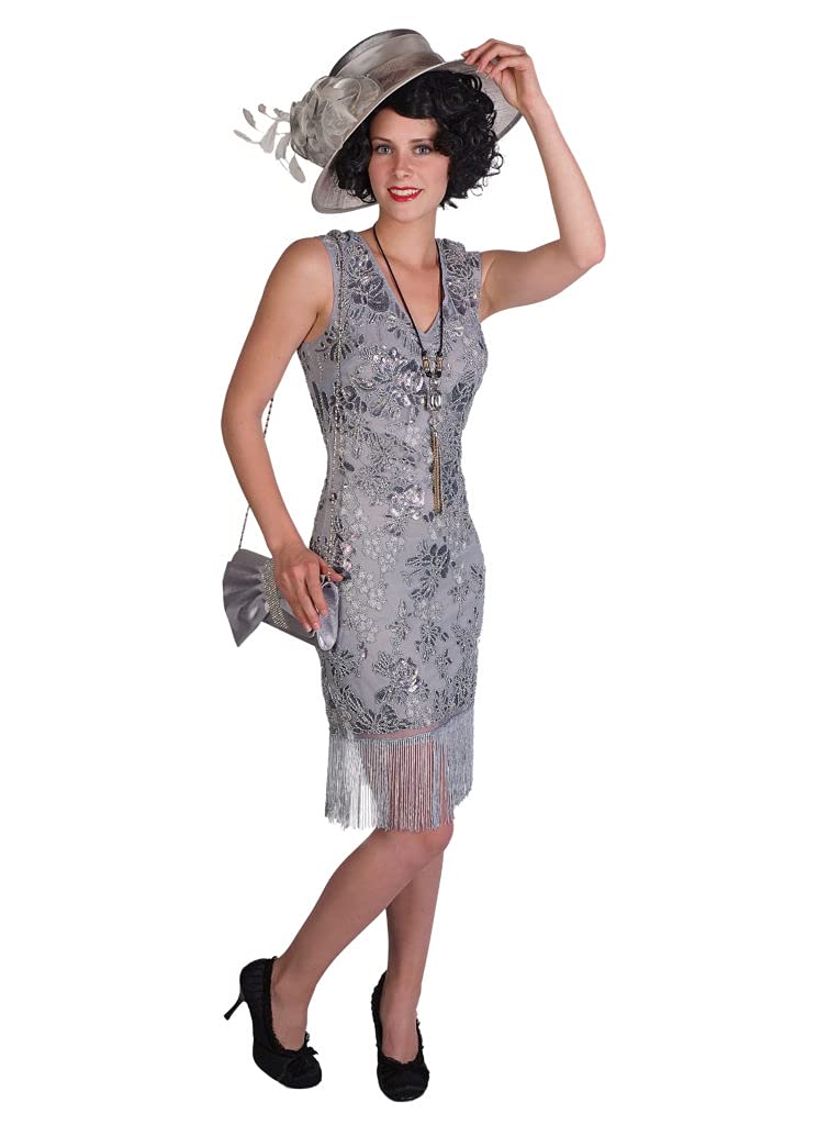 Vintage Flapper Dress 1920s Gatsby Style Beaded Fringe Party Dress for Women - Perfect for Roaring 20s Themed Parties, Halloween Costumes & Jazz Age Events