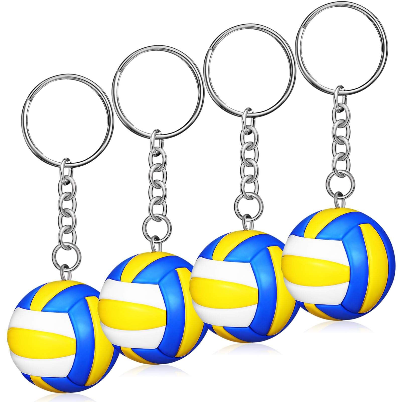 Anneome Volleyball Keychain - Sports Keyring for Volleyball Players, Car Keys & Backpacks - Durable Volleyball Accessory Pendant for Athletes & Fans - Perfect for Gifts, Team Spirit & Everyday Use