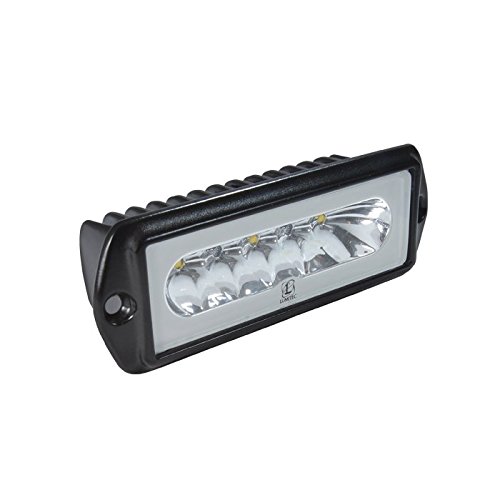 Lumitec Capri2 LED Flood Light - Flush Mount Dual Color White/Blue - Powder Coated Marine Grade Housing - Perfect for Boats, Docks, and Outdoor Lighting