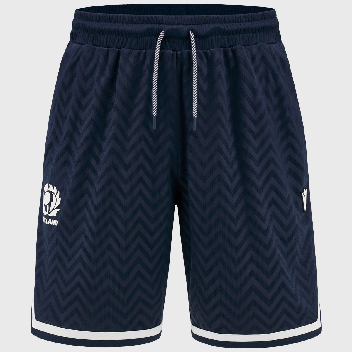 Scotland Rugby Basketball Shorts for Men - Macron Navy Blue Athletic Shorts - Perfect for Rugby, Basketball, Gym & Casual Wear