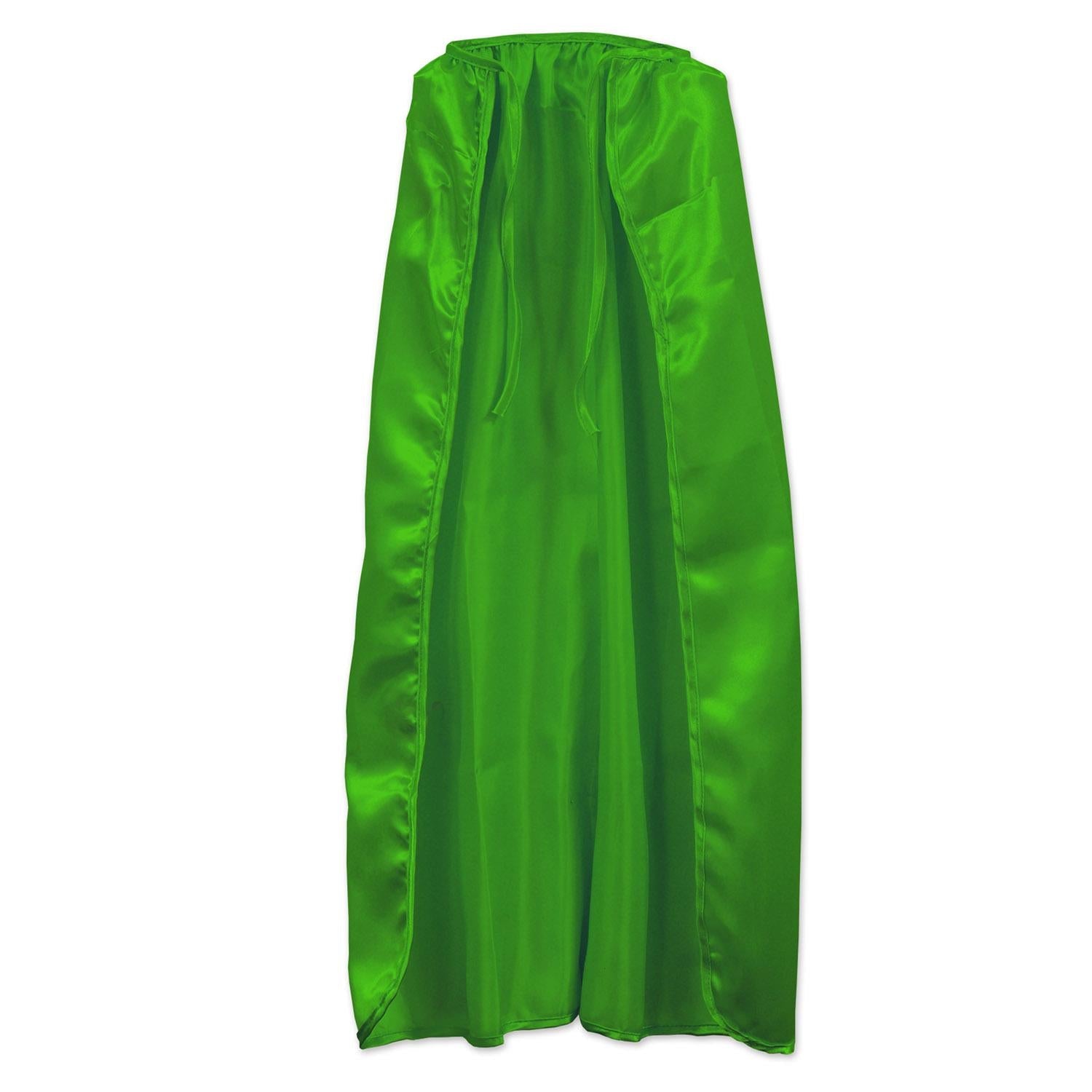 12 Pack Green Fabric Cape with String Tie Closure - Perfect for Halloween Costumes, Superhero Parties & Dress-Up Play