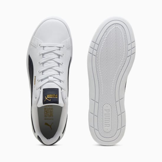 PUMA Men's Court Classico Sneakers - White/Black - Classic Low-Top Tennis Shoes for Men | Comfortable & Stylish for Casual Wear, Gym, and Everyday Use