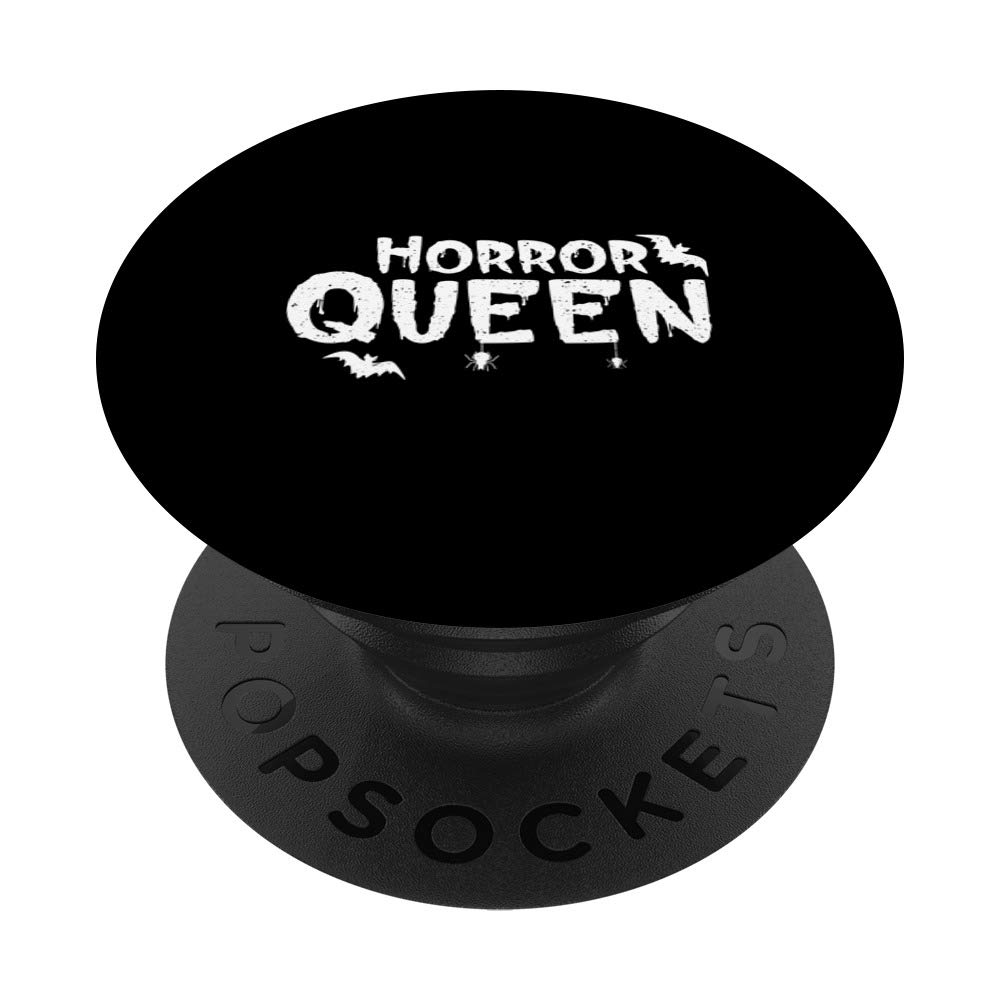 Horror Queen Halloween PopSockets Swappable PopGrip - Scary Movie Phone Grip for iPhone & Android - Perfect for Halloween Parties, Movie Nights & Horror Fans