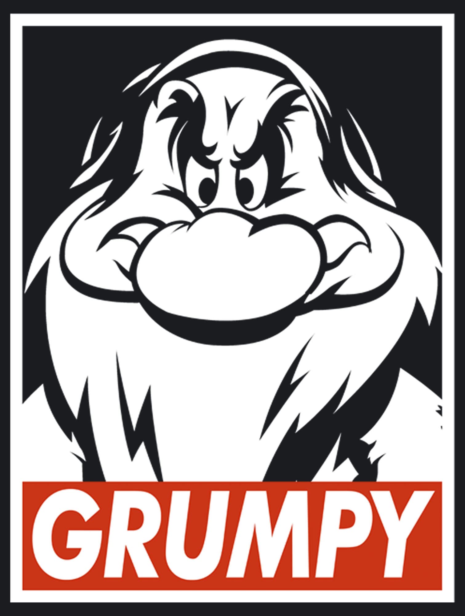 Disney Snow White Grumpy Dwarf Graphic T-Shirt for Men - Soft Cotton Streetwear Tee - Perfect for Casual Wear, Disney Fan Gifts, and Themed Parties