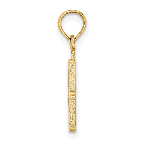 14K Yellow Gold Birthday Milestone Charm Pendant - Number 8 Block Style Jewelry for Women | Perfect for Anniversaries, Graduation Gifts & Special Occasions