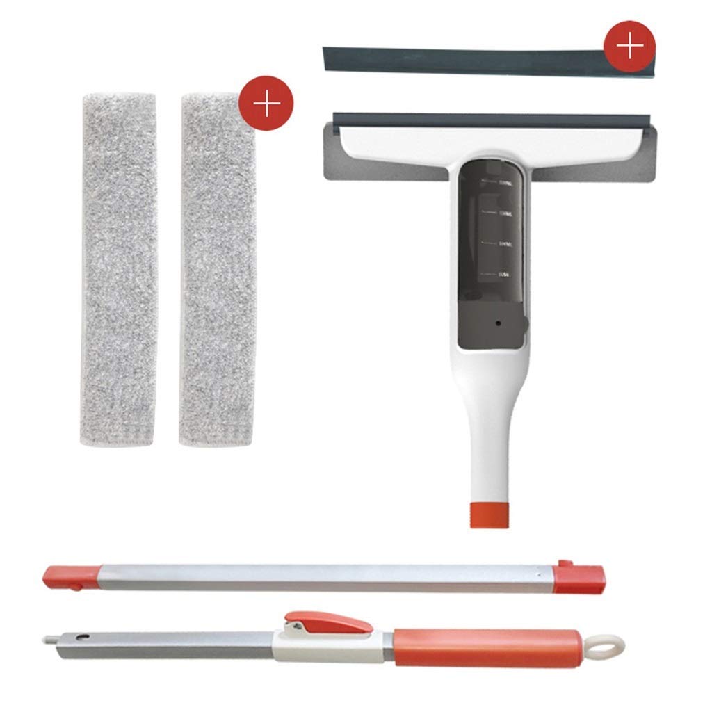 Professional Shower Squeegee with Extension Pole - High Reach Window, Mirror, Car & Glass Cleaner - Indoor/Outdoor Use for Bathroom, Kitchen, Auto Detailing (Color: A)