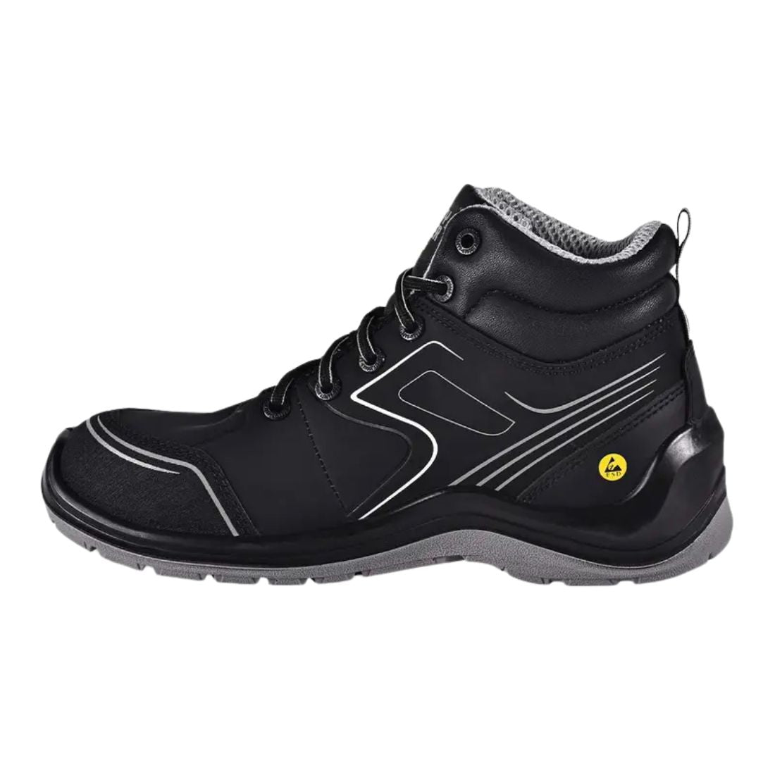 Safety Jogger Flow 3 MID Unisex Composite Toe Work Safety Shoes - Lightweight & OSHA Compliant for Construction, Warehouse & Industrial Work