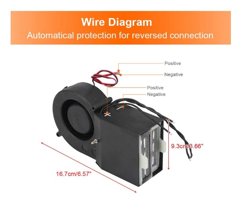 12V Portable Car Heater & Cool Fan - Dual Function Vehicle Heating & Cooling System with Windscreen Defroster/Demister - Perfect for Winter Warmth & Summer Cooling in Cars, Trucks & RVs