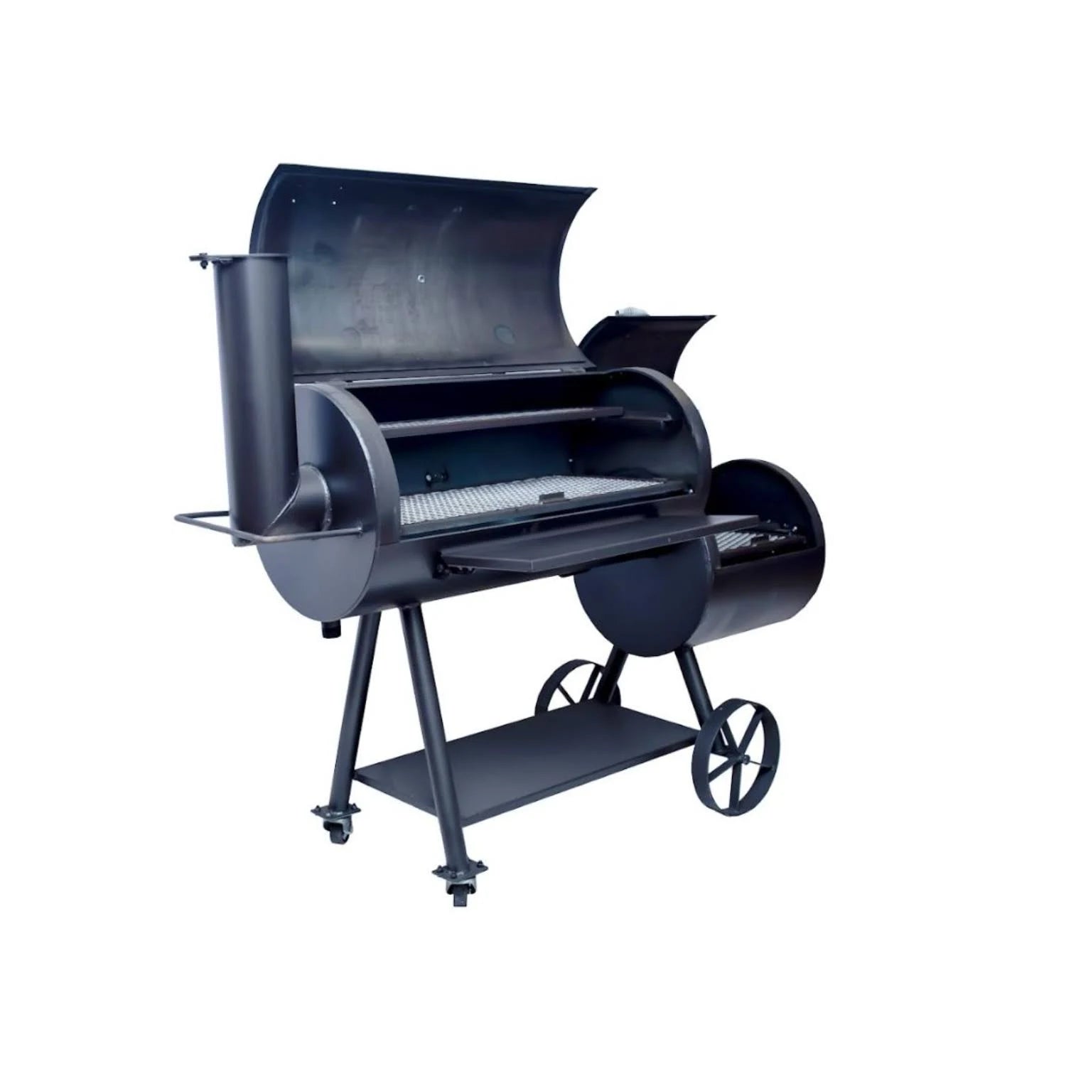 Old Country 20x60 Loaded Brazos Offset Smoker - Heavy Duty BBQ Grill for Backyard & Outdoor Cooking - Perfect for Tailgating, Camping & Large Gatherings