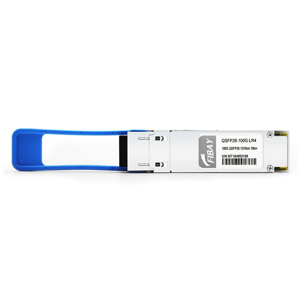 100G QSFP28 LR4 Optical Transceiver Module - 100GBASE-LR4 Compatible with Cisco QSFP-100G-LR4-S & Meraki MA-QSFP-100G-LR4 - 1310nm 10km DDM Duplex LC SMF - Ideal for Data Centers & High-Speed Networking