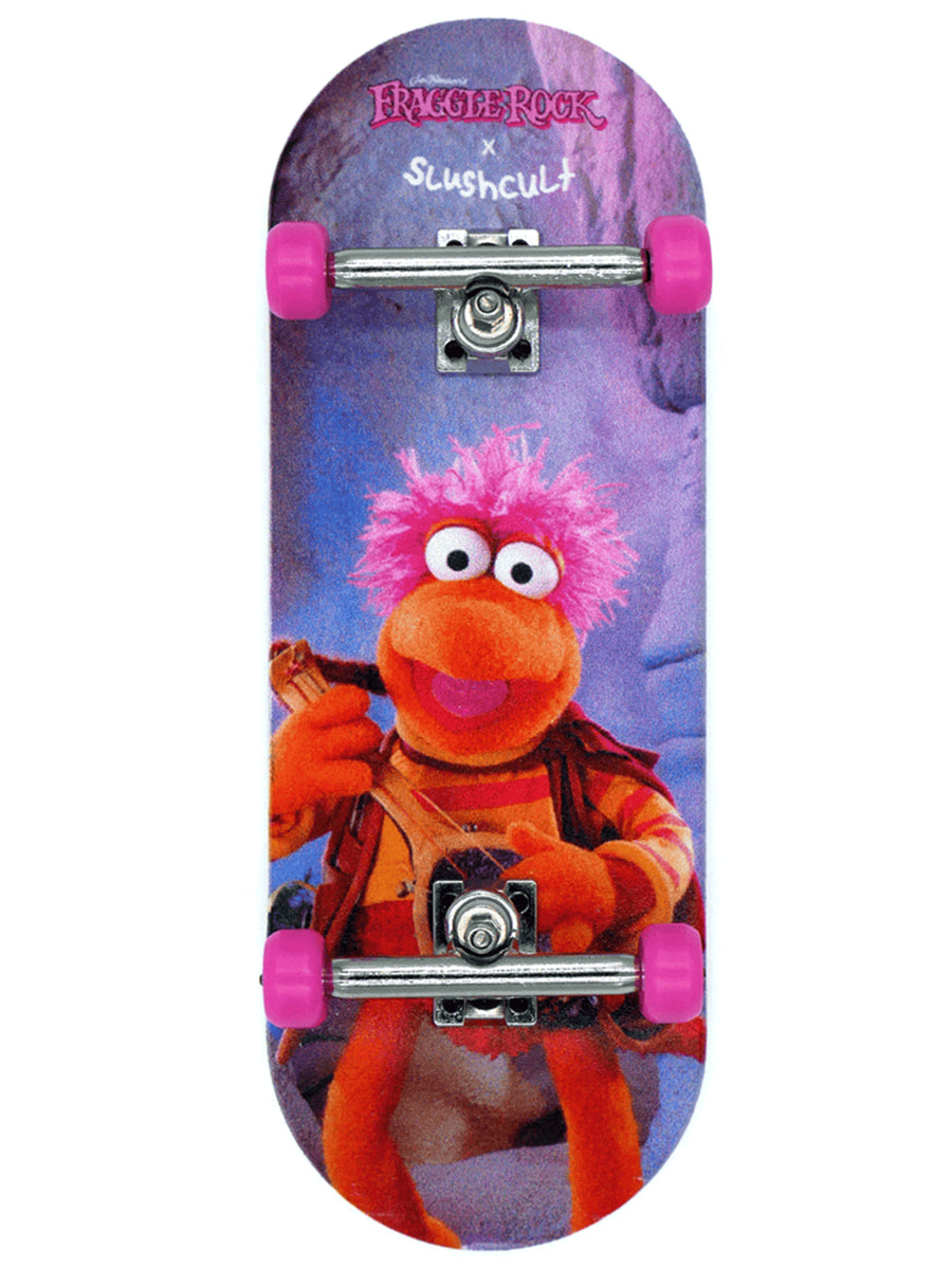 Slushcult x Fraggle Rock Grom Fingerboard Complete - Premium Mini Skateboard for Kids & Collectors - Perfect for Tricks, Stunts & Display Collection - Indoor & Outdoor Use