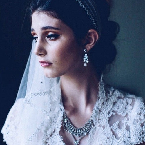 Elegant Bridal Pearl Drop Earrings by Stephanie Browne – Perfect for Weddings, Prom & Special Occasions
