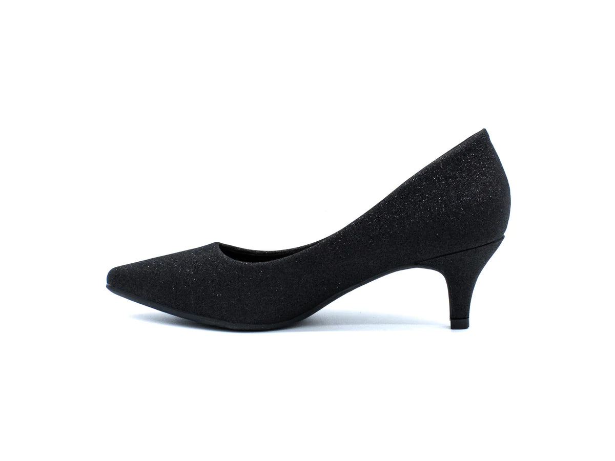 Black Glitter Women's Taxi Aliyah Heels - Perfect for Parties, Weddings & Night Out