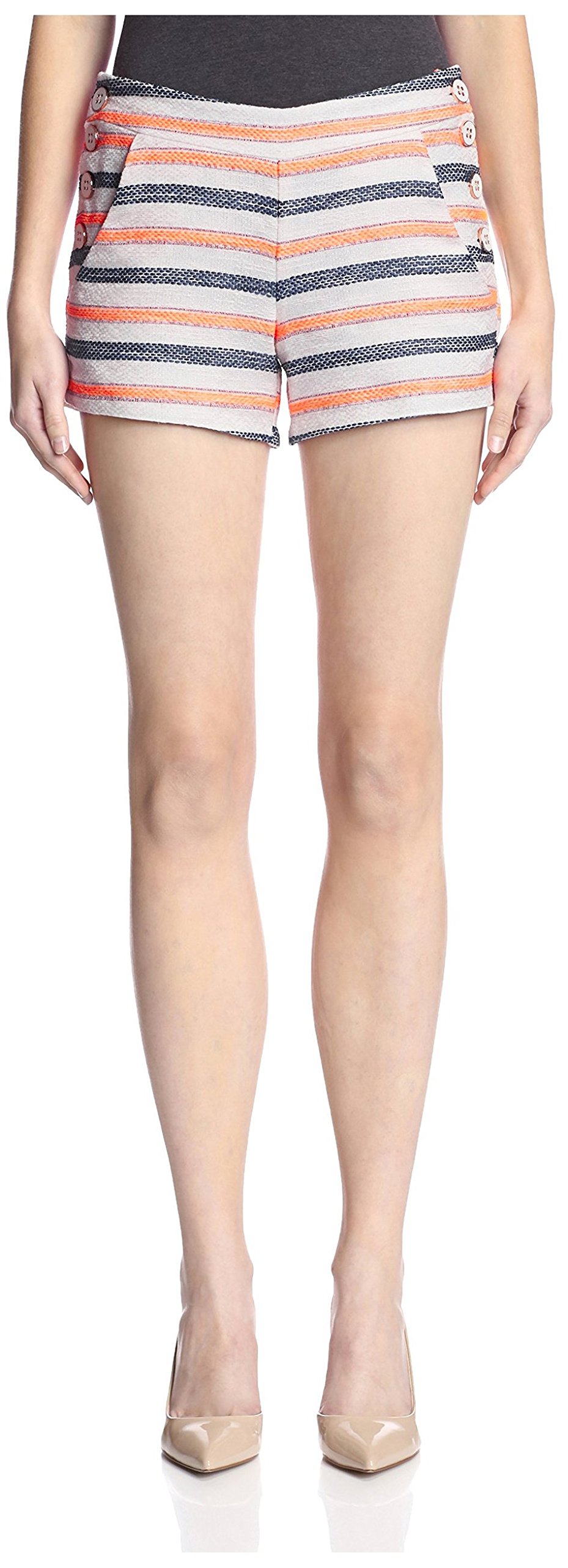 Hutch Women's Textured Sailor Shorts - High Waist Summer Shorts for Women | Comfortable Casual Shorts with Pockets | Perfect for Beach, Vacation & Everyday Wear