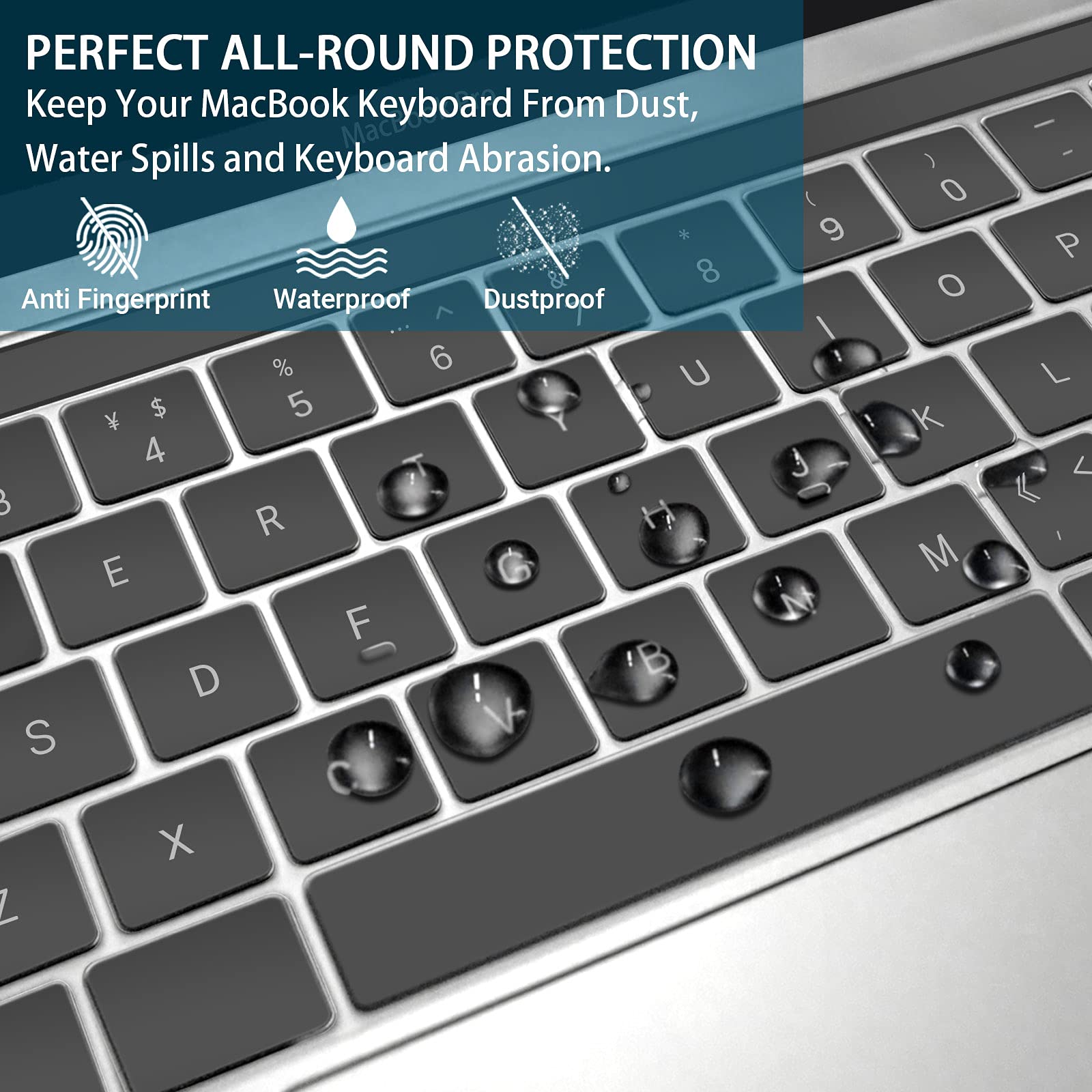 ZYB TPU Keyboard Protector for 2022-2024 MacBook Air 13.6