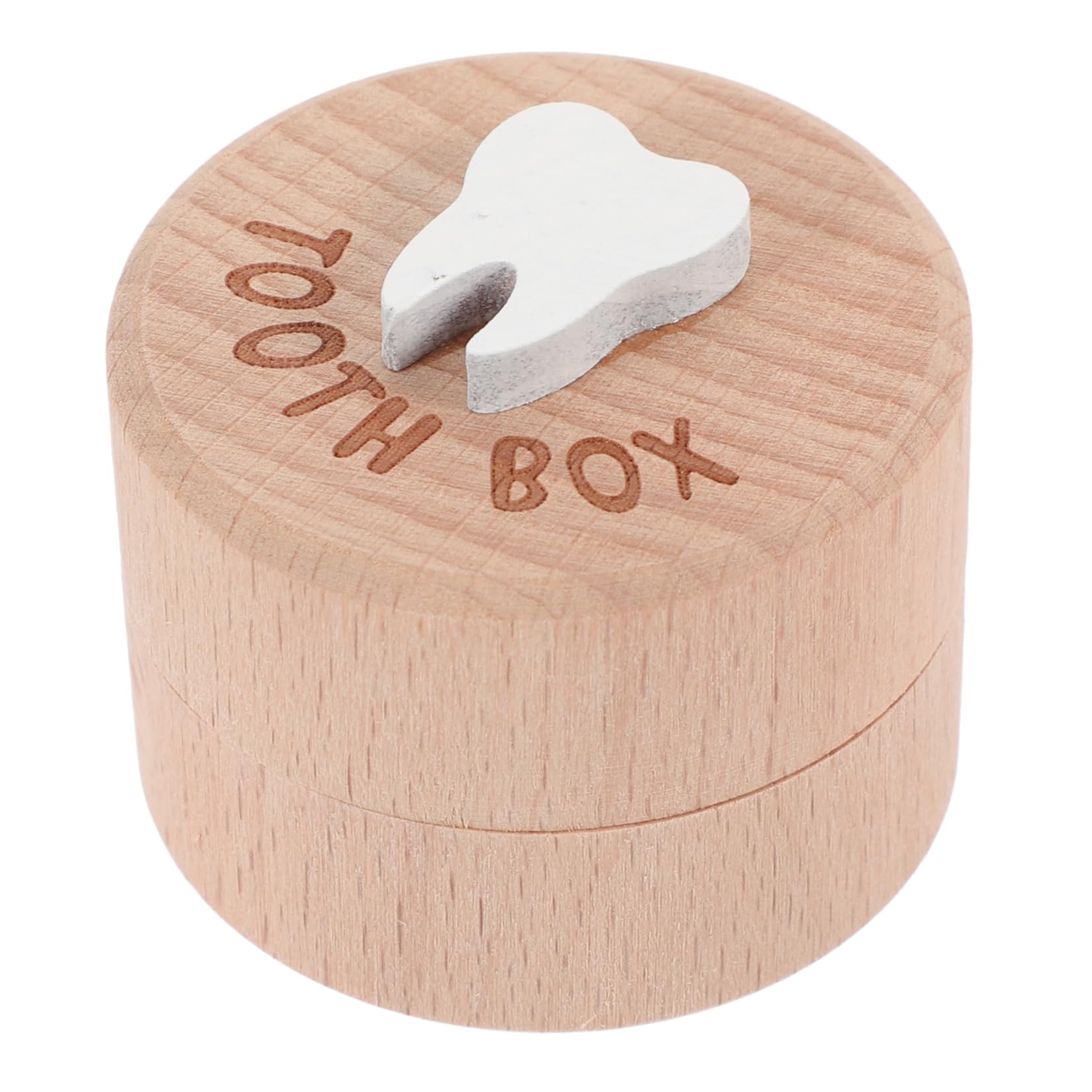 MUSISALY Wooden Baby Tooth Keepsake Box - First Tooth Storage for Newborns, Toddlers, Boys & Girls - Perfect for Baby Shower Gifts & Milestone Memories