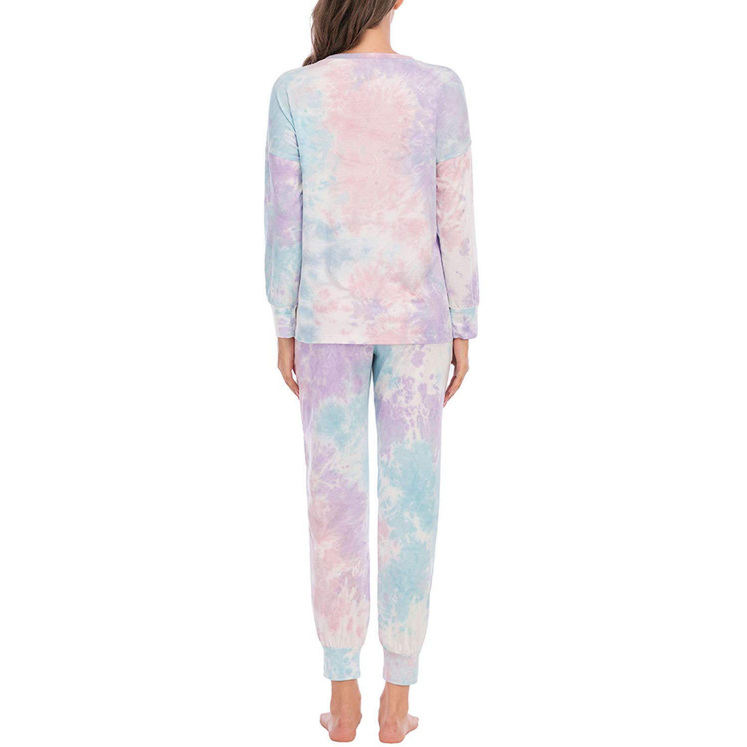 Lu's Chic Women's 2-Piece Cotton Pajama Set with Pockets - Cozy Loungewear for Home Relaxation