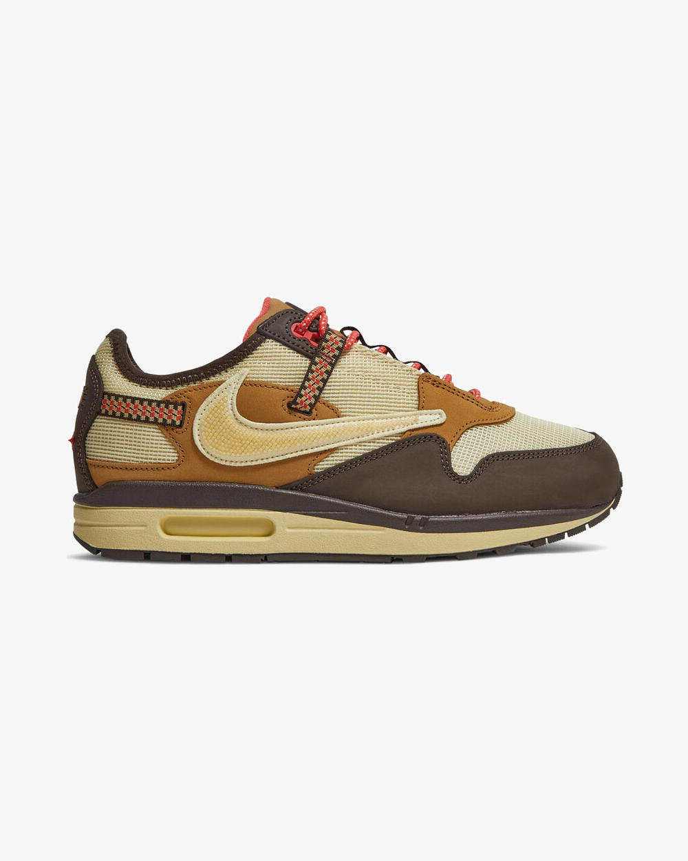 Nike Air Max 1 x Travis Scott 'Baroque Brown' Sneakers - Men's Retro Running Shoes for Casual Wear & Street Style Fashion