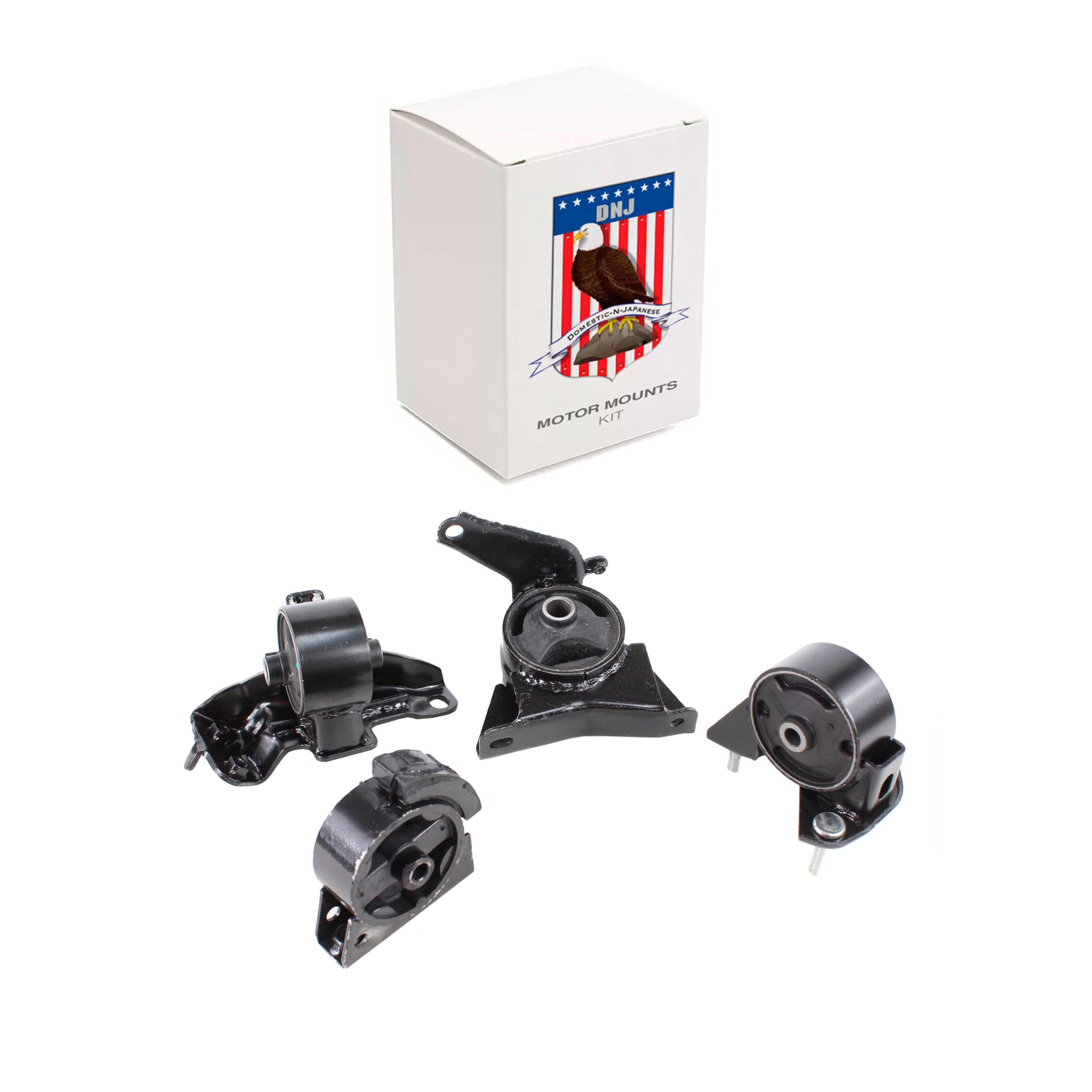 DNJ MMK1055 Motor Mount Kit - Compatible with 1993-1997 Toyota/Geo Corolla Prizm 1.6L 4-Cylinder (4PCS Auto Transmission) | Durable Engine Support for Smoother Ride & Reduced Vibration | Perfect for DIY Repairs & Auto Maintenance