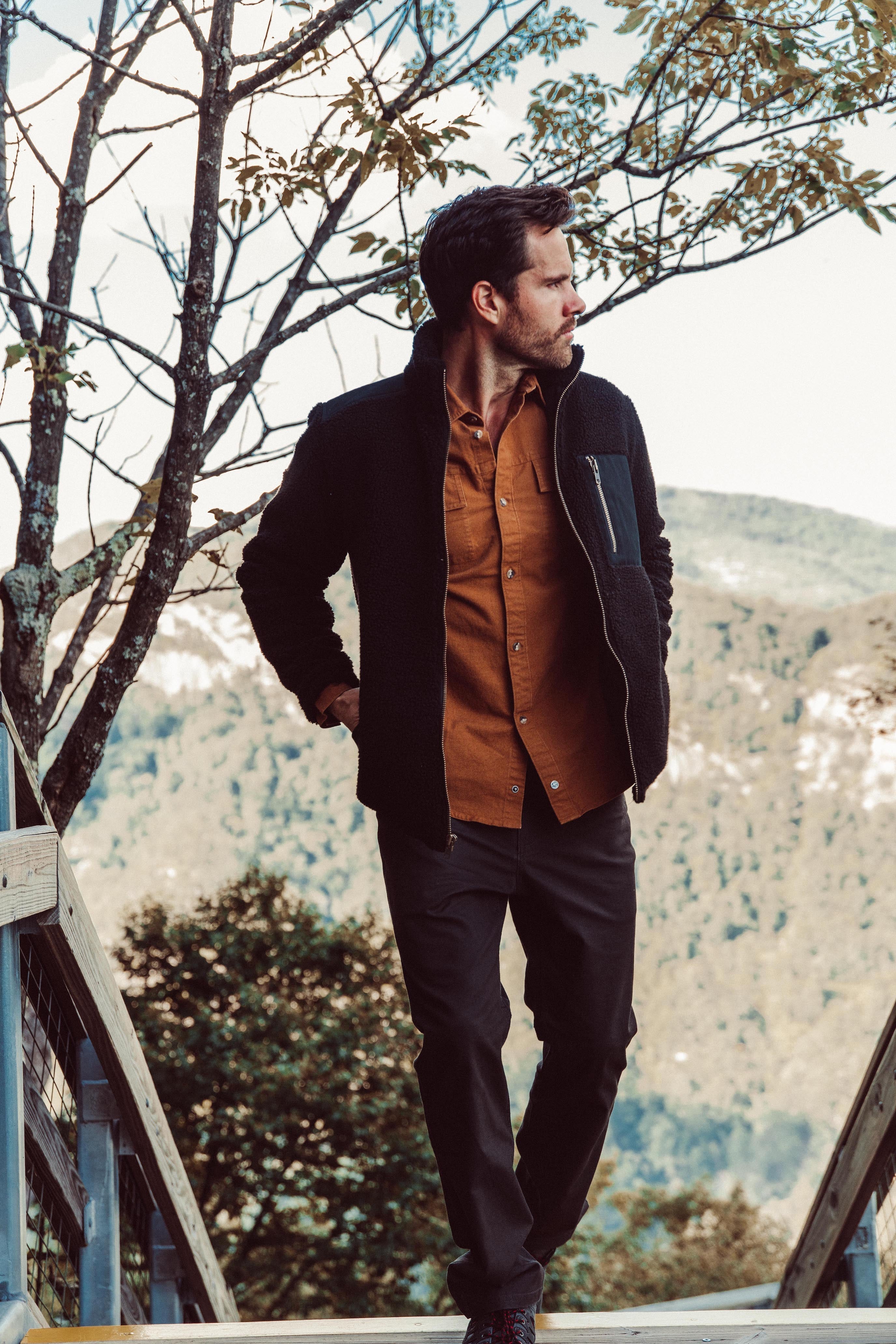 Men's Forge Jacket - Black | Waterproof Windbreaker for Outdoor Hiking & Casual Wear