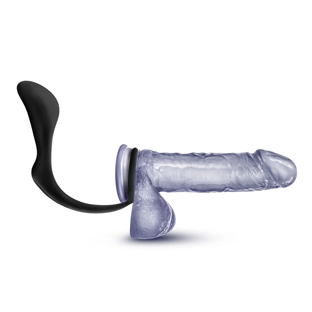 Anal Adventures Platinum Silicone Cock Ring & Butt Plug Set - Premium Stretching Pleasure Toy for Men, Couples Play & BDSM Exploration - Perfect for Solo Use, Partner Play & Sensual Enhancement