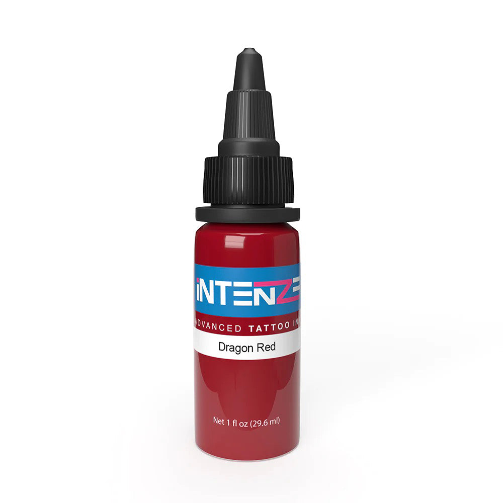 Intenze Tattoo Ink - Dragon Red Professional Tattoo Ink 1oz Bottle - Perfect for Tattoo Artists and Body Art Enthusiasts