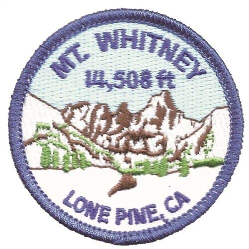 Mt. Whitney Lone Pine California Iron-On Patch - Perfect for Hiking Jackets, Backpacks & Travel Gear