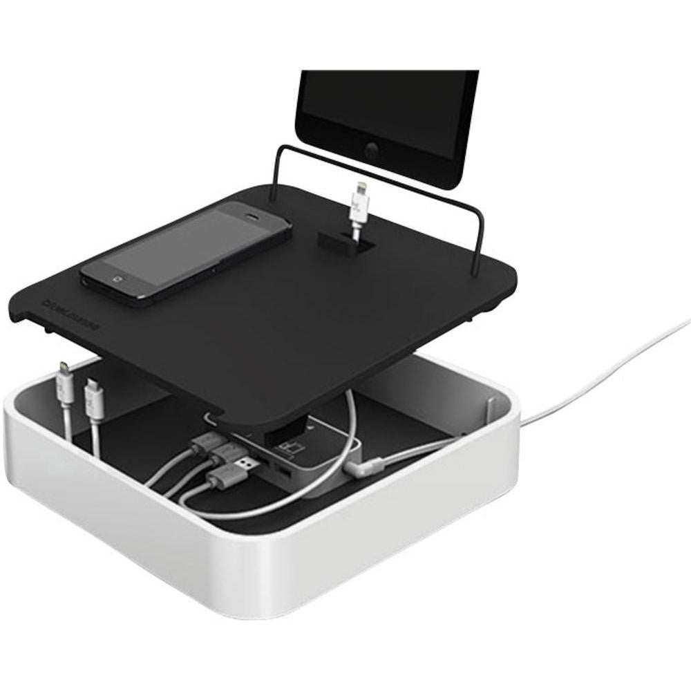 Bluelounge Sanctuary 4 - Premium Cable Management Organizer for Home & Office - Perfect for Desk, TV, Computer, and Entertainment Center Wire Organization