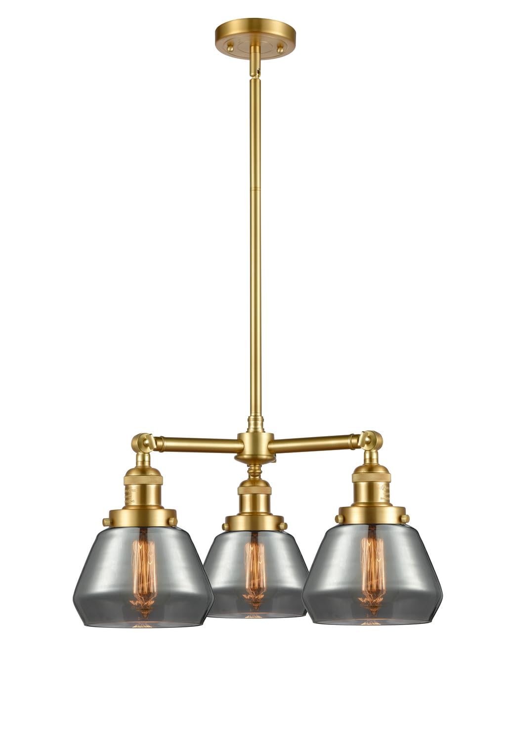 Fulton 3-Light Chandelier - Elegant Ceiling Lighting Fixture for Dining Room, Bedroom & Living Room | Modern Home Decor