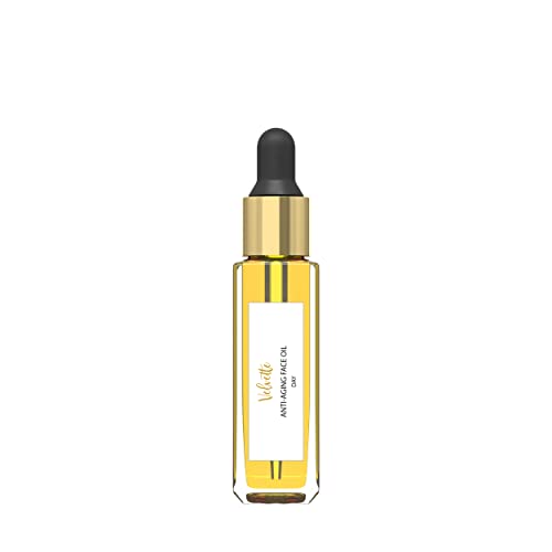 Velvette Anti-Aging Face Oil for Day - Antioxidant Rich, Non-Greasy, Natural & Organic Moisturizing Facial Serum for Mature Skin, Fine Lines & Wrinkles - With Pomegranate, Rosehip & Borage Oils (Travel Size, 0.34 fl oz) - Perfect for Daily Skincare Routine & On-The-Go Hydration