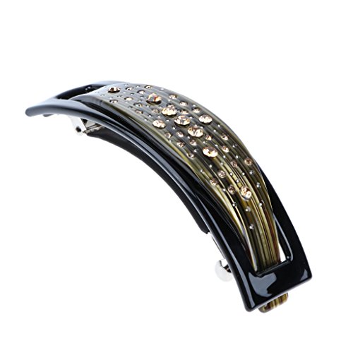 Colcolo Women's Classic French Style Hair Clip Pin - Elegant Hair Accessories for Women, Black | Perfect for Weddings, Parties & Everyday Use