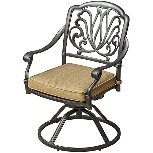 Premium 9-Piece Outdoor Cast Aluminum Patio Dining Set with Comfortable Sesame Seat Cushions - Perfect for Backyard BBQs, Garden Parties & Poolside Entertaining