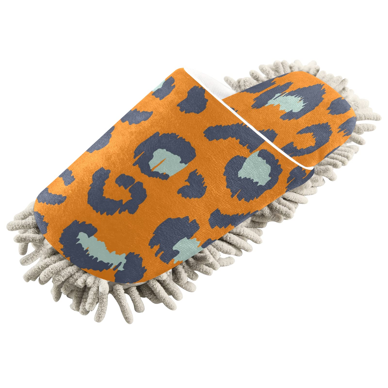 Microfiber Cleaning Slippers - Washable Floor Mop for Kitchen & Living Room
