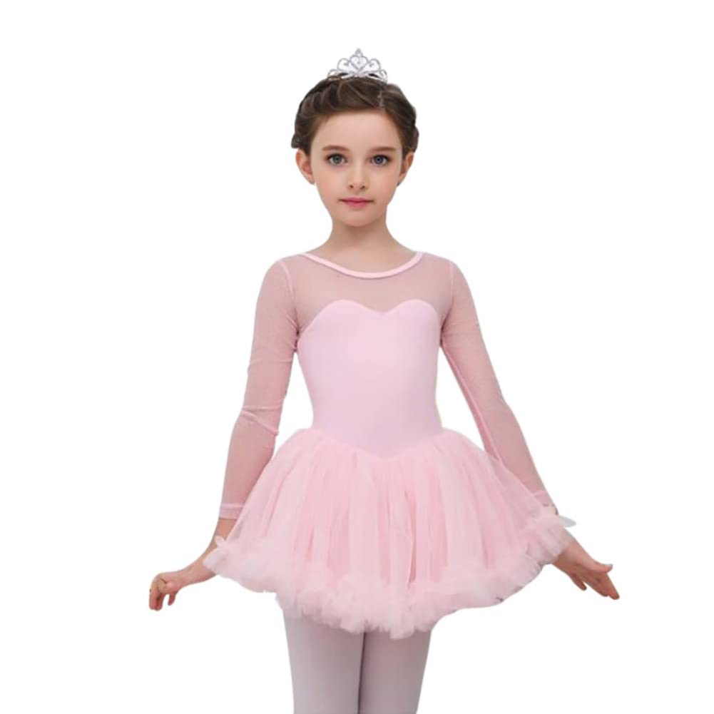 Girls Ballet Dance Outfit - Long Sleeve Leotard with Tutu Skirt for Ballet, Gymnastics & Performance | Perfect for Recitals, Dance Classes & Special Occasions