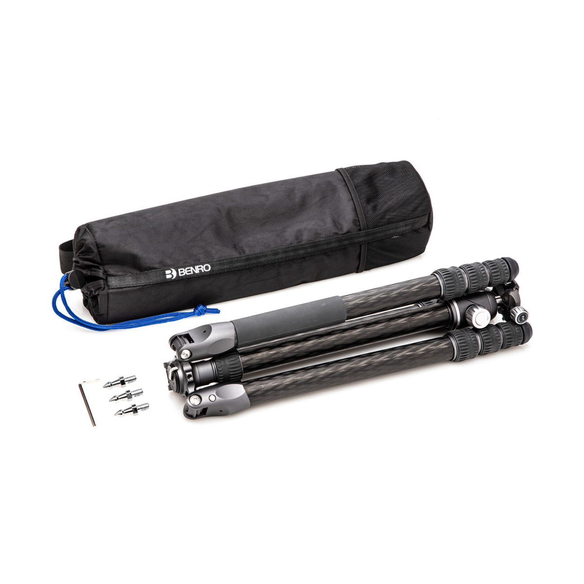 Benro FRHN34CVX30 Rhino Series 3 Carbon Fiber Travel Tripod with VX30 Ball Head - Compact & Lightweight for Photography, Hiking, and Outdoor Adventures