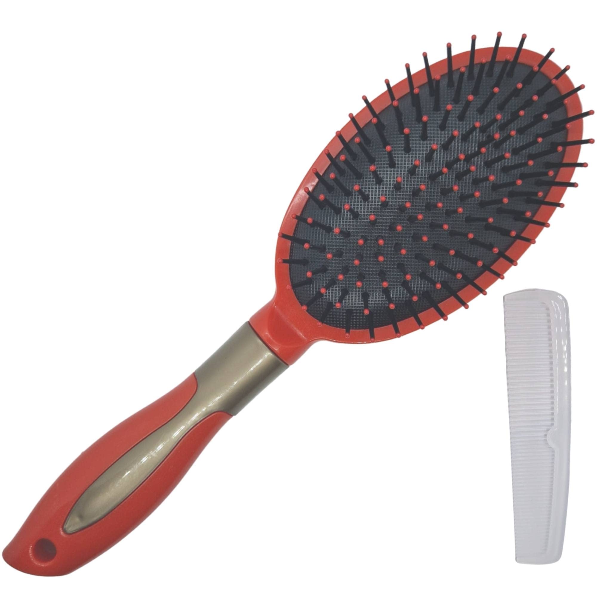 Detangling Hair Brush for Women & Men - Tangle Teaser Brush for Curly, Thick, and Wet Hair - Gentle Bristles for Kids & Adults - Perfect for Styling, Salon Use, and Daily Hair Care (Pink)