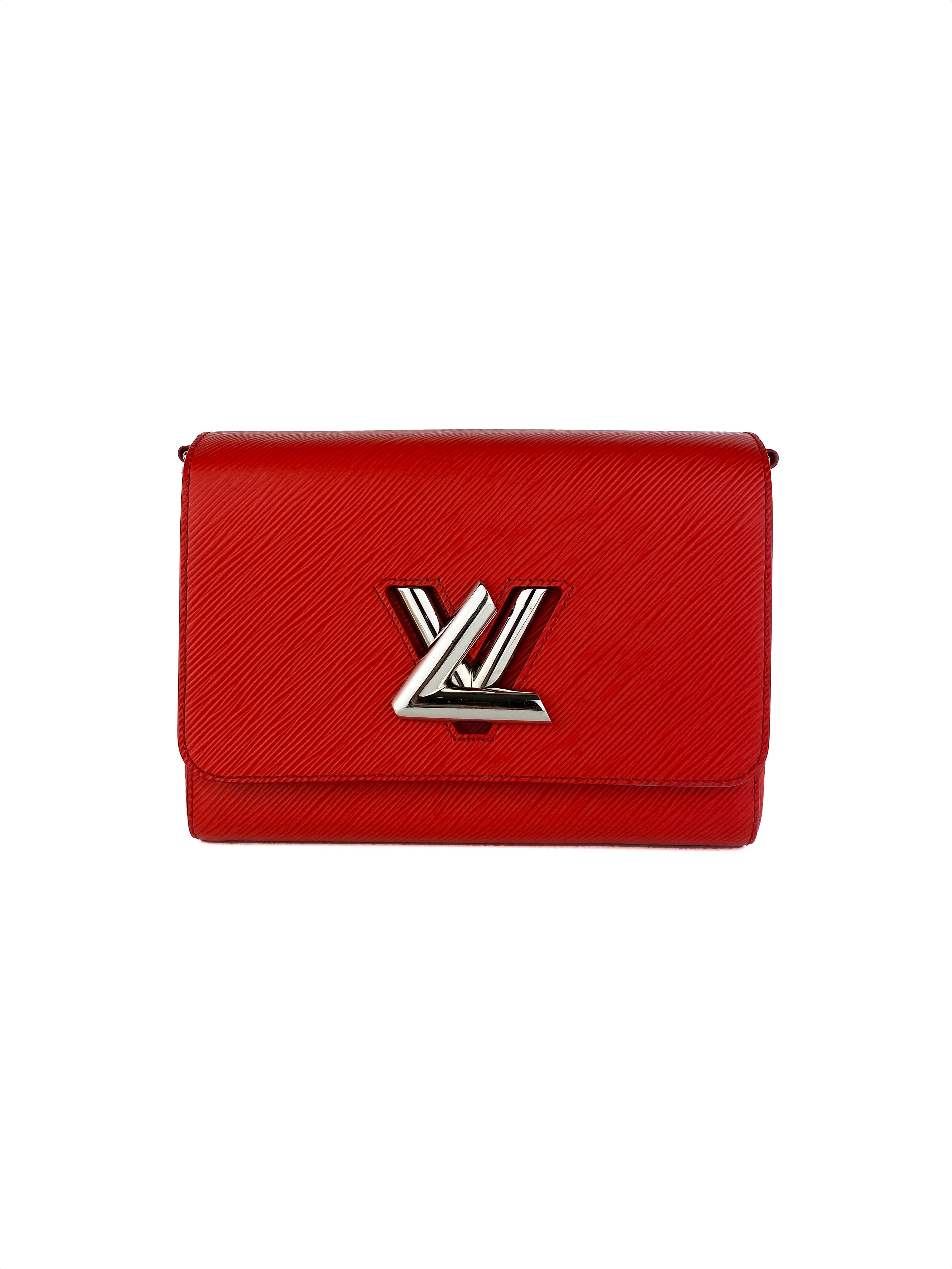 Authentic Louis Vuitton Epi Leather Twist MM Handbag in Red - Luxury Crossbody Bag for Women, Perfect for Work, Travel & Evening Events