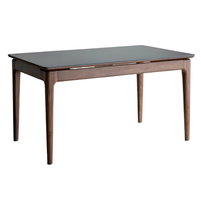 Premium Black Walnut Solid Wood Rectangular Dining Table - 72 Inch Rustic Farmhouse Style for Kitchen & Dining Room - Perfect for Family Gatherings & Dinner Parties