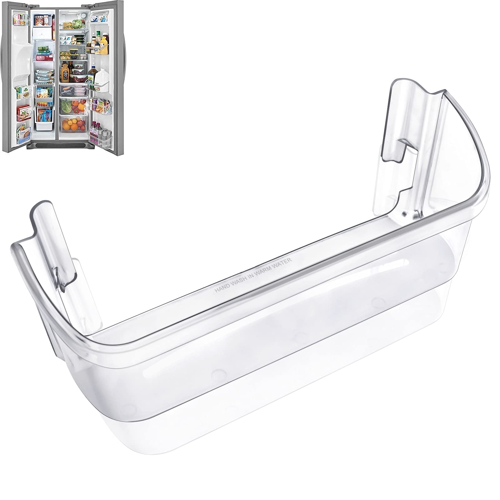 Electrolux Refrigerator Door Bin Shelf Replacement - Compatible with Bottom 2 Shelves (AP2115742, PS429725, AH429725, FGHS2631PF4A) - Perfect for Kitchen Organization & Food Storage