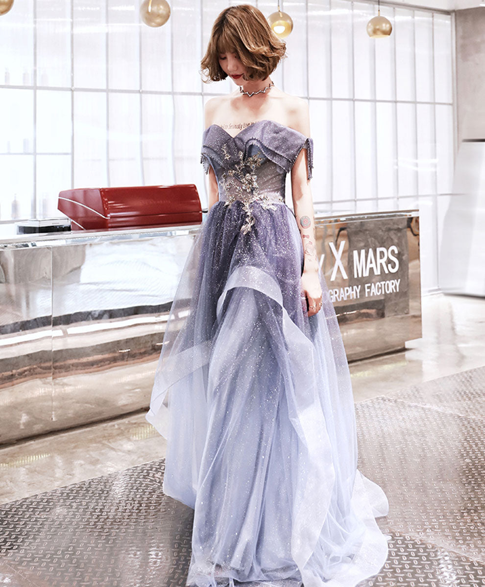 Elegant Purple Sweetheart Tulle Long Prom Dress for Women - Perfect for Evening Gala, Homecoming Dance & Special Occasions
