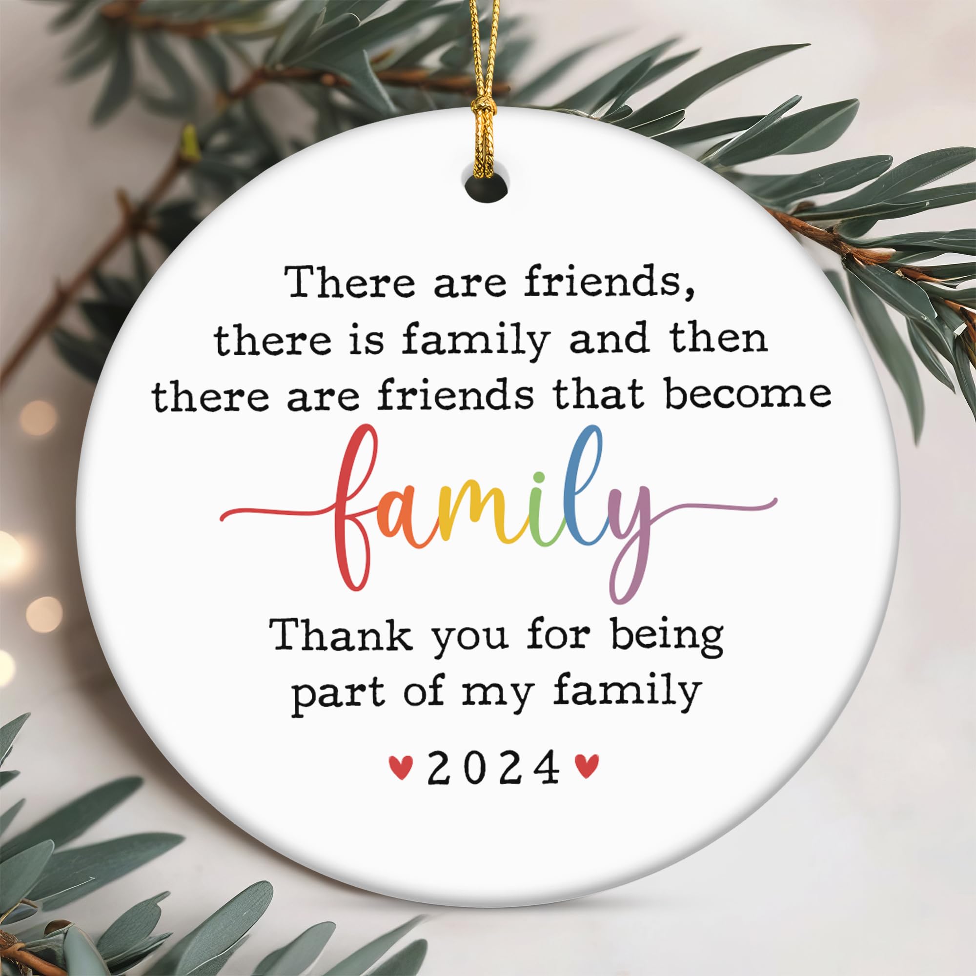 Best Friendship Gifts for Women - 2024 Christmas Ornaments & Birthday Presents for Female Friends, BFF Gifts, Ceramic Tree Decorations - Perfect for Holiday Decor, Party Favors, and Special Occasions